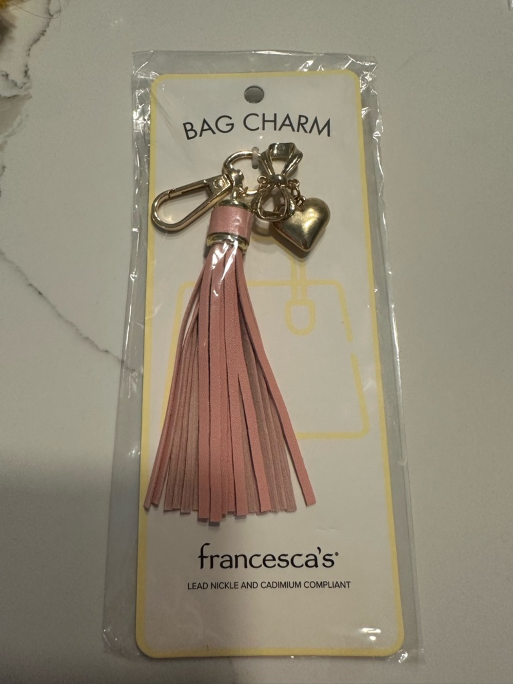 NWT FRANCESCA’S Bow Bag Charm